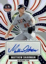 Matthew Sharman 2026 Panini Stars and Stripes Prizm USA 18U National Team Signature card