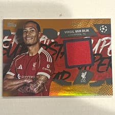 2025-26 Topps UEFA Club Competitions Topps Superstar Relics Virgil van Dijk #TSR-VVD card