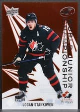 2024-25 Upper Deck Ice World Junior Championship Logan Stankoven #WJC-1 card