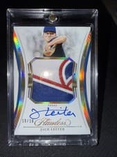 2025 Panini Flawless Flawless Patch Autographs Jack Leiter #18 card