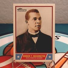 Booker T. Washington 2025 Topps Heritage Notable Americans card