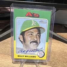 2024 Topps Heritage Real One Autograph Billy Williams #75RO-BW card
