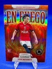 2025 Panini Prizm FIFA Club World Cup En Fuego Taishi Matsumoto #8 card