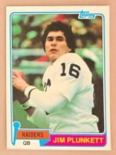 Jim Plunkett 1981 Topps card