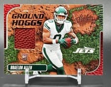 Braelon Allen 2024 Panini Absolute Ground Hoggs Materials card