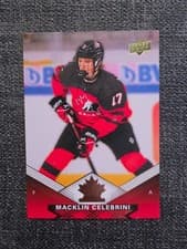 Macklin Celebrini 2025 Upper Deck Tim Hortons Team Canada card