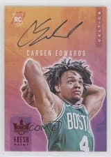 Carsen Edwards 2019 Panini Court Kings Fresh Paint Autographs card