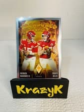 Patrick Mahomes II / Travis Kelce 2024 Panini Phoenix Treasured Tandems card
