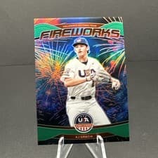 2026 Panini Stars & Stripes Prizm Fireworks AJ Gracia #14 card