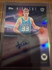 2025-26 Topps Midnight Rookie Horizon Signatures Liam McNeeley #RHS-LM card
