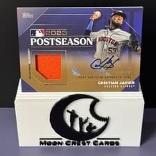 2024 Topps Postseason Performance Autograph Relic Cristian Javier #PPAR-CJ card