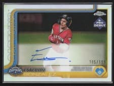 2025 Topps Pro Debut Chrome Autographs Esteban Gonzalez #PDC-117 card