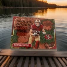 Christian McCaffrey 2024 Panini Absolute Ground Hoggs Materials card