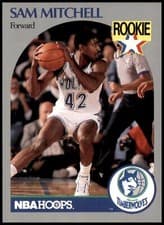 Sam Mitchell 1990-91 Hoops Base Set card
