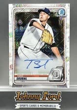 Tarik Skubal 2020 Bowman Chrome Mega Box Mojo Autographs card