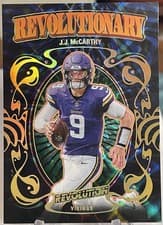 2025 Panini Revolution Revolutionary J.J. McCarthy #10 card