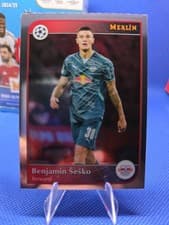Benjamin Sesko 2022 Topps Merlin Chrome UEFA Club Competitions card