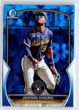 Jackson Chourio 2023 Bowman Chrome Prospects card