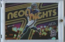 2022 Panini Spectra Neon Nights Justin Fields #NN-10