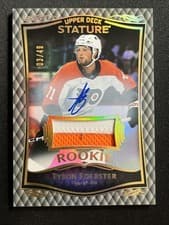 2024-25 Upper Deck Stature 2023-24 Base Rookies Update Tyson Foerster #44 card