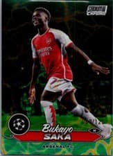 Bukayo Saka 2023 Topps Stadium Club Chrome UEFA card