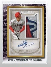 Shohei Ohtani 2021 Topps Through the Years card