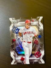 2025 Topps Chrome Black Depth of Darkness Mike Trout #DOD-20 card