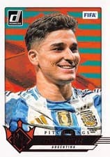Julian Alvarez 2024 Panini Donruss Pitch Kings card