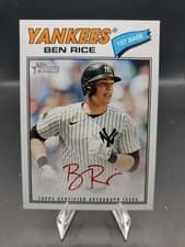 Ben Rice 2026 Topps Heritage Real One Autograph card