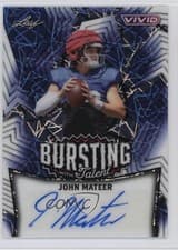 2025 Leaf Vivid Bursting With Talent Autographs John Mateer #TA-JM2 card