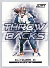 2025 Score Throwbacks Caleb Williams #4 card