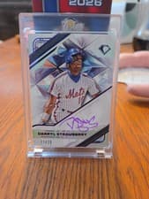 2025 Topps Diamond Icons White PolychromatINK Autographs Darryl Strawberry #WPA-DS card