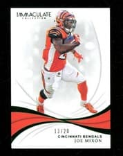 Joe Mixon 2019 Panini Immaculate Collection card