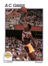 A.C. Green 1991-92 Hoops Base Set card
