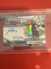 Paulino Santana 2024 Bowman Chrome Prime Chrome Signatures card