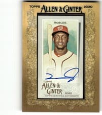 Victor Robles 2020 Topps Allen & Ginter Mini Autographs card