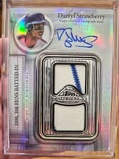2025 Topps Sterling Swings Autographed Relics Darryl Strawberry #SWA-DS card