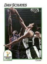 Dan Schayes 1991-92 Hoops Base Set card