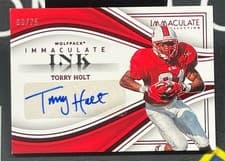 Torry Holt 2023 Panini Immaculate Collection Collegiate Ink card