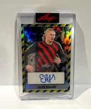 Erling Haaland 2022 Leaf Metal Autographs card