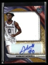 2024-25 Bowman's Best University Prospect Jumbo Relic Autographs Ahmad Nowell #PJRA-ANO card