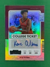 Keve Aluma 2022 Panini Chronicles Draft Picks Contenders College Ticket Autograph card