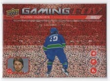 Quinn Hughes 2024-25 Upper Deck Gaming FOV card