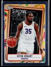 Kevin Durant 2024-25 Topps Chrome Show and Tell card