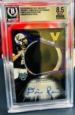 2025 Bowman University Best Prospect Jumbo Relic Autographs Refractor Diego Pavia #JRA-DPA card