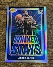 LeBron James 2024 Panini Donruss Optic Winner Stays card
