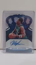 Mark Aguirre 2018 Panini Crown Royale Crown Autographs card