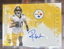 2024 Panini Origins Receiving Stars Signatures Roman Wilson #RSS-RWI card