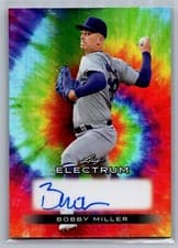 2024 Leaf Electrum Baseball Base Autograph Bobby Miller #BA-BM1 card
