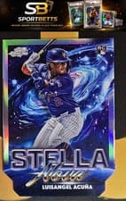 2025 Topps Cosmic Chrome Stella Nova Luisangel Acuña #SN-14 card